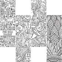 Coloring Activity Bookmark Pack- Fall design. PD137-1888