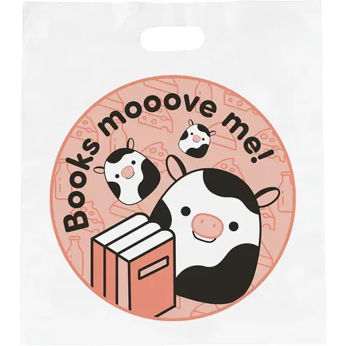 Economical Book Bag " Book Moove Me  ". PD138-5327