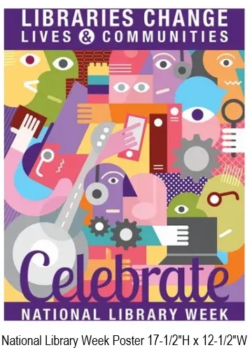 National Library Week Poster. PD138-0218