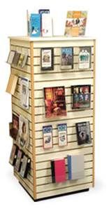 Four Side Slatwall New Arrivals Display Tower 