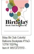 Birthday Bookplate - Book Club Donation By. PD137-3191