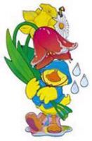 Spring Duck Bulletin Decorative Set. P798-1311545-1S