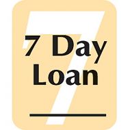 Circulation Labels "7 Day Loan"500/roll. PD128-0326