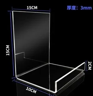 3mm Thick Large Acrylic Display Easel with Lip. PSP-10