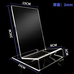 3mm Thick Free Size Acrylic Display Easel. PSP-9