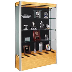 glass cabinet display exhibit base wood trophy singapore xxsgd
