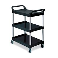 Economy Medium Size Plastic 3 Level Tub Carts. 17PMTAMK-3L