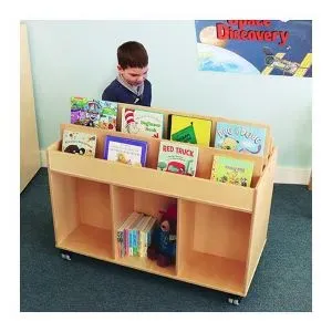 Mobile Book Storage Island Cart. 22B504-28783001