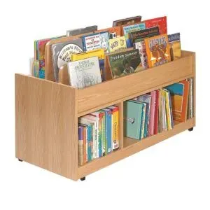 Mobile Double-Sided Book Cart. 22BVL017-001