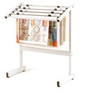 Newspaper display rack hold up to multiple copies for public and school ...