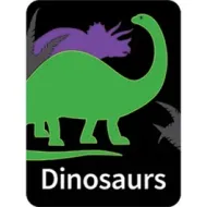 Flare Genre Subject Label " Dinosaurs". PD138-4244