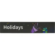 Bookshelf Sign " Holiday". PD138-4283