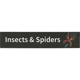 Bookshelf Sign " Insects & Spiders". PD138-4281