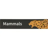 Bookshelf Sign " Mammals ". PD138-4288