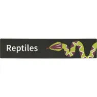 Bookshelf Sign " Reptiles ". PD138-4280