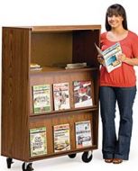 Mobile Magazine Racks Magazine Display Rack - Library Supplies Singapore