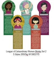 League of Extraordinary Women Die Cut Bookmark 200/pk. PD138-0217