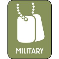 Modern Subject Classification Labels " Military". PD137-4824